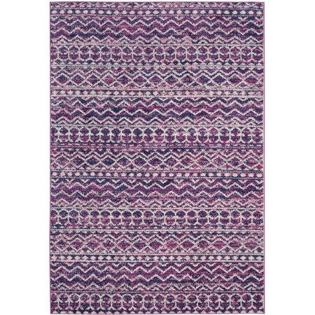 Safavieh Madison Large Rectangle Area Rug, Fuchsia and Navy - 9 x 12 ft. MAD606M-9